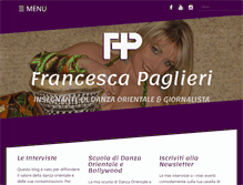 Tablet Screenshot of francescapaglieridanza.it